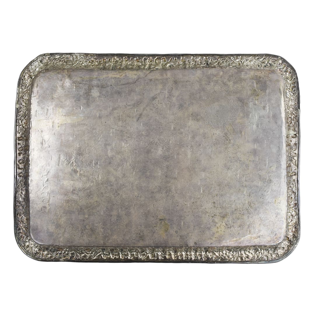 Persian Sterling Silver Serving Tray 38.987 t oz. - Image 6