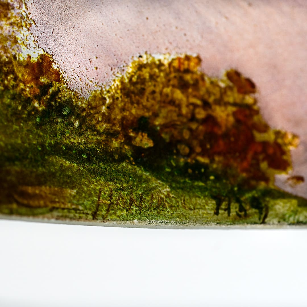 Handel Reverse Painted Scenic Lamp - Image 11