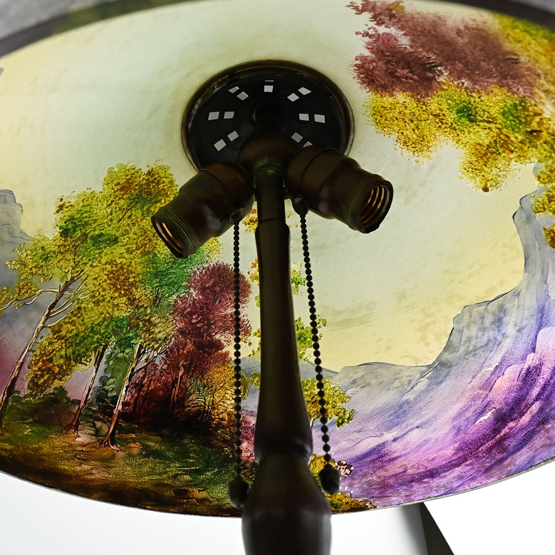 Handel Reverse Painted Scenic Lamp - Tangible Investments