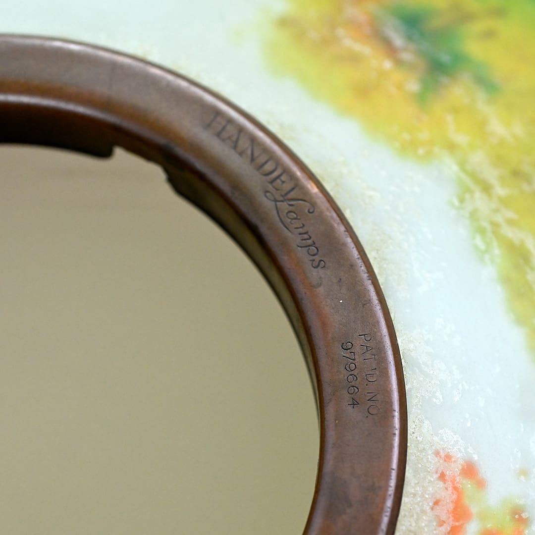 Handel Reverse Painted Scenic Lamp
