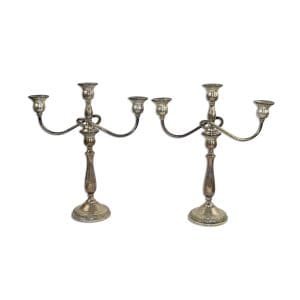 International Silver Candelabra Candlesticks