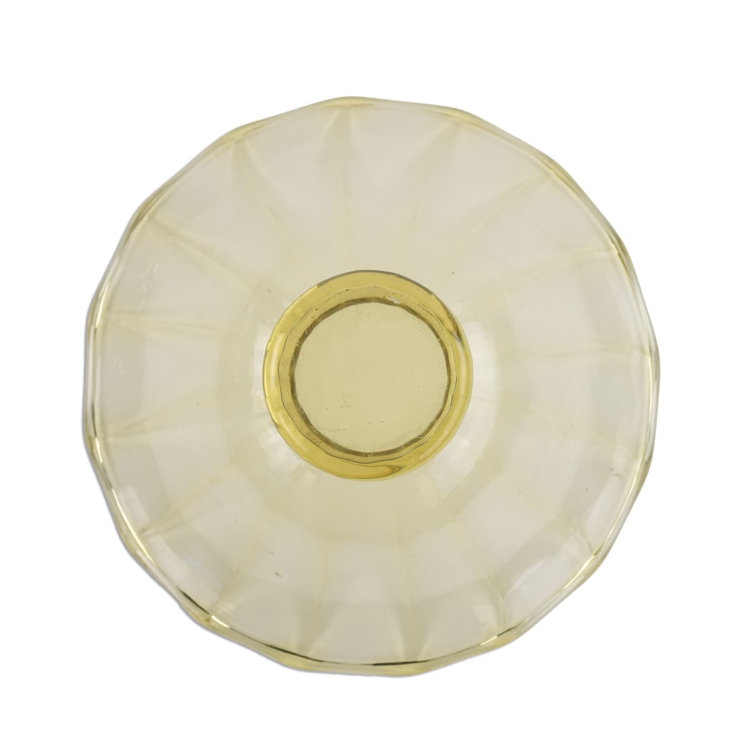 Steuben Olive Green Wide Bowl Glass - Image 4