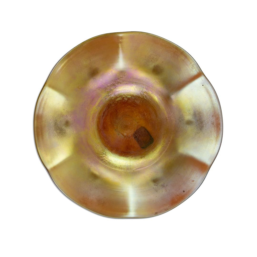 Steuben Gold Aurene Glass Underplate - Image 3