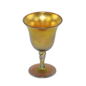 Steuben Gold Aurene Small Wine Glass