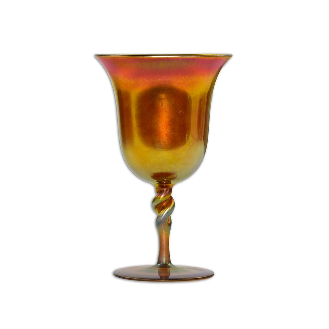 Steuben Gold Aurene Large Wine Glass - Image 2