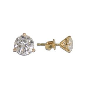 Diamond Stud Earrings in 14K Yellow Gold