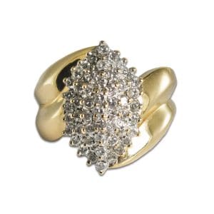 Diamond Cluster Ring