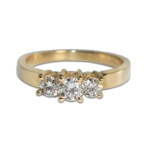 Three-Stone Diamond Ring