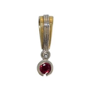 Ruby and Diamond Pendant