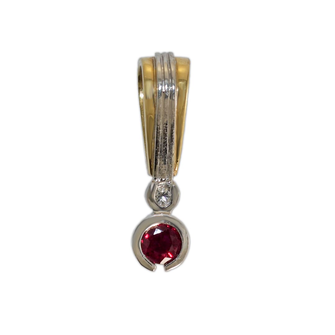 Ruby and Diamond Pendant