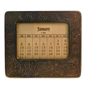 Tiffany Studios New York Zodiac Perpetual Calander Frame