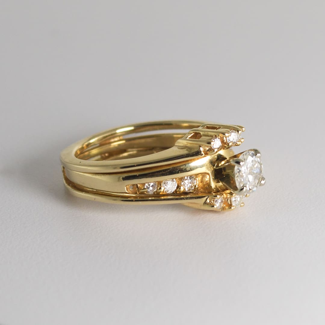 14K Yellow Gold Diamond Solitaire Ring 0.60ct - Image 2