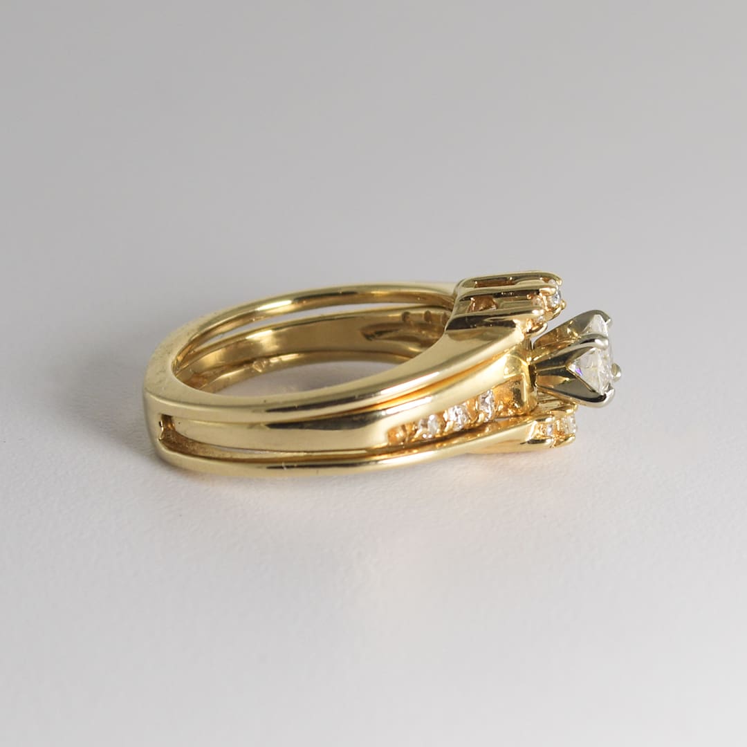 14K Yellow Gold Diamond Solitaire Ring 0.60ct - Image 3