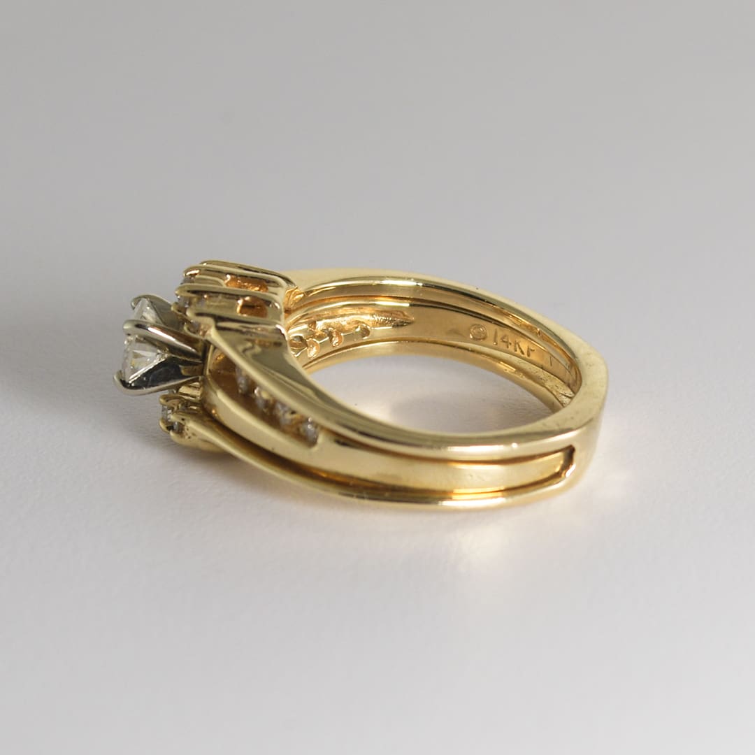 14K Yellow Gold Diamond Solitaire Ring 0.60ct - Image 5