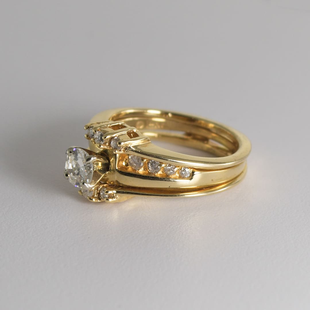 14K Yellow Gold Diamond Solitaire Ring 0.60ct - Image 6
