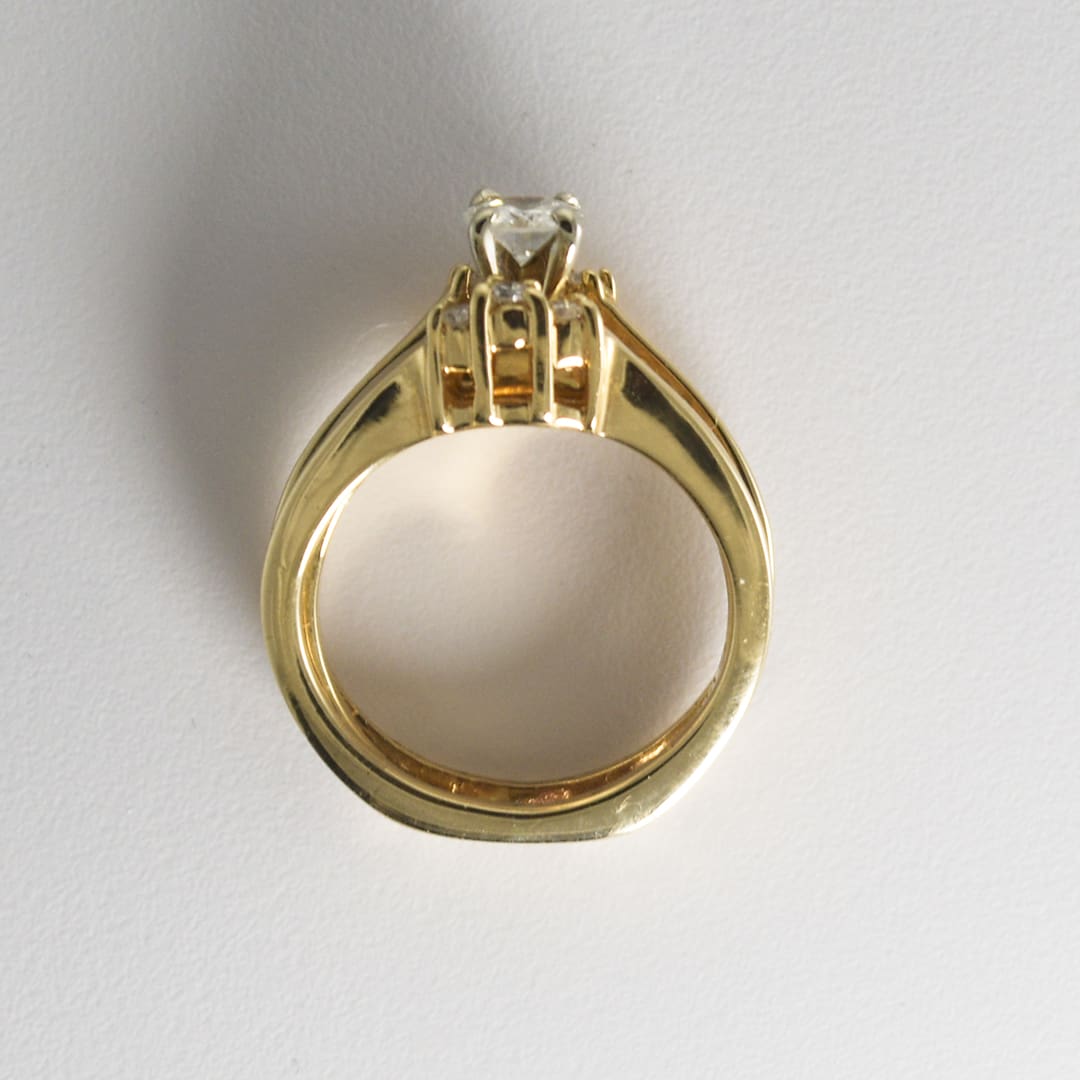 14K Yellow Gold Diamond Solitaire Ring 0.60ct - Image 7