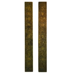 Tiffany Studios New York Zodiac Blotter Bronze Doré Two Piece Set