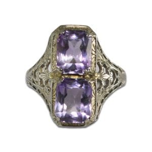 Art Deco Amethyst Ring
