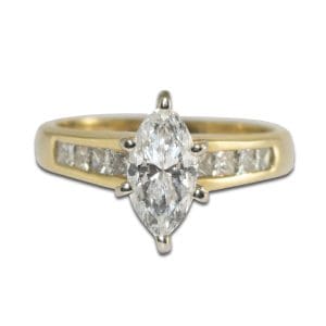 Marquise Diamond Engagement Ring