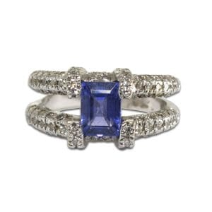 Tanzanite and Diamond Ring
