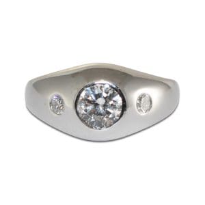 Diamond Ring in 14K White Gold