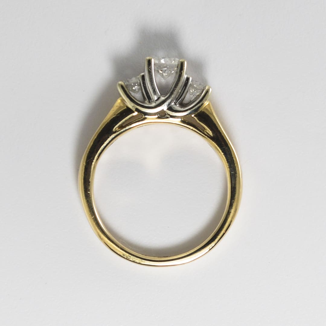 14K Multi-Tone Gold Diamond Engagement Ring 0.85ct - Image 6