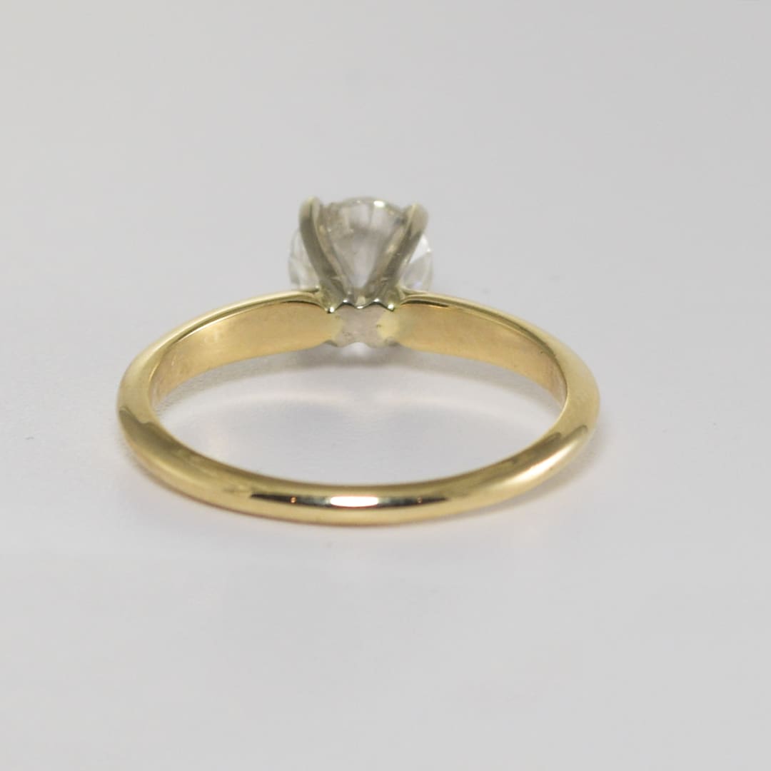 14K Yellow Gold Diamond Solitaire Ring 1.20ct - Image 3