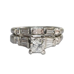 AIG Graded Platinum Engagement Diamond Ring