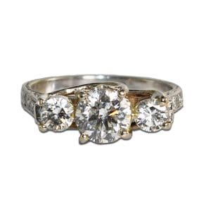 Three-Stone Diamond Ring
