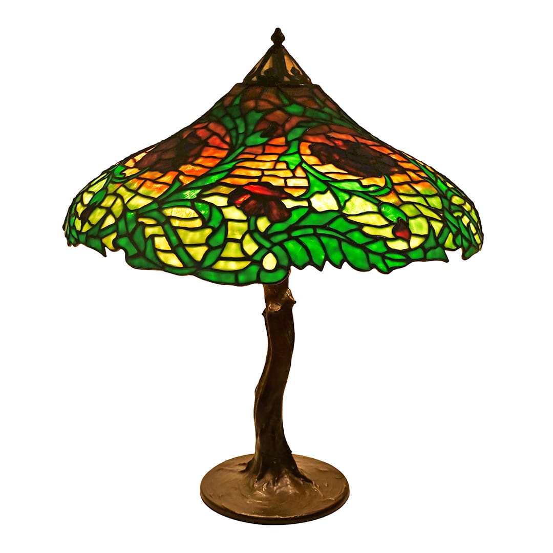 Handel Swirling Poppy Lamp