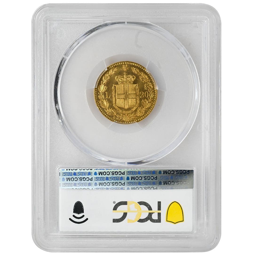 1890-R 20 Lire, PCGS MS63, Italy Rare Coin | eBay