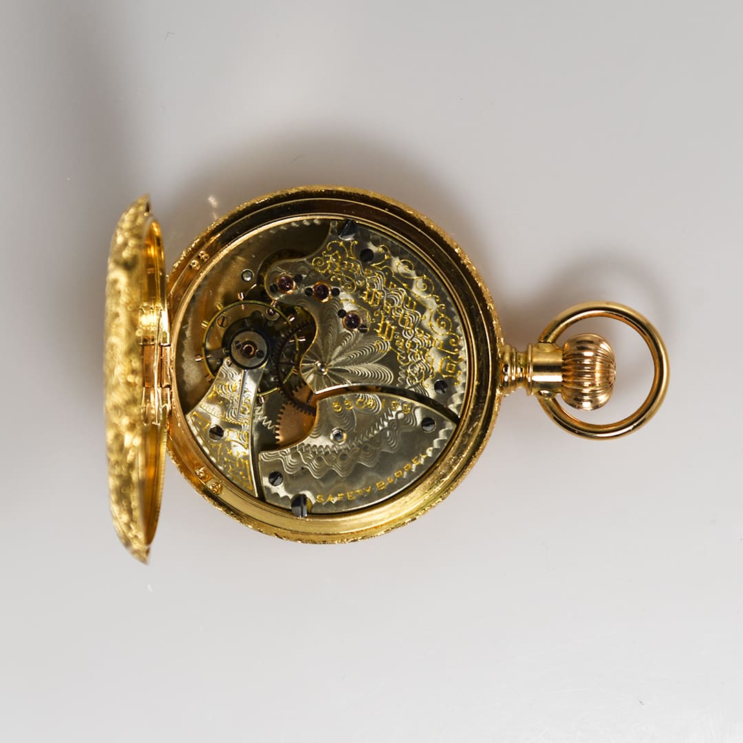 Waltham Pocket Watch in 18K Yellow Gold