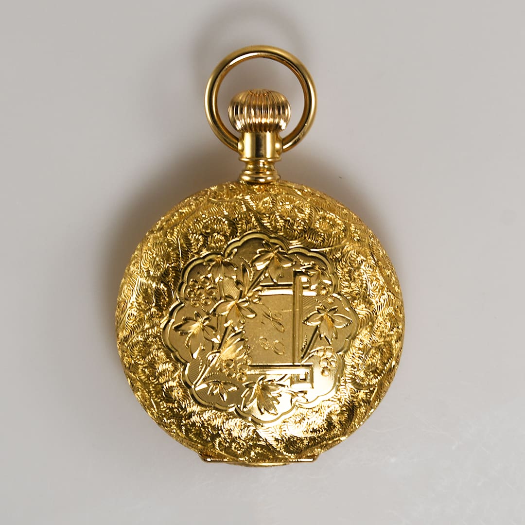 Waltham Pocket Watch in 18K Yellow Gold