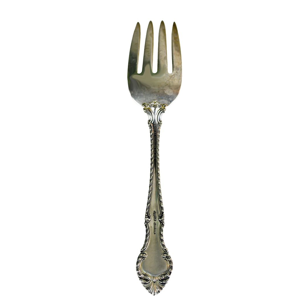 English Gadroon by Gorham Sterling Serving Fork - Image 2