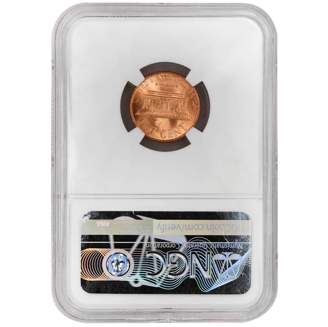 1995 1C Doubled Die Obverse, RD Lincoln Cent (Modern), NGC MS69RD