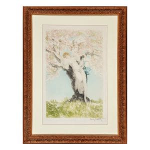 1932 Louis Icart Etching, "Spring Blossoms"