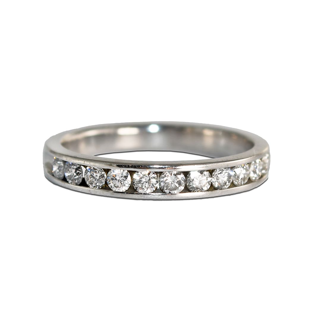 Platinum Diamond Wedding Band
