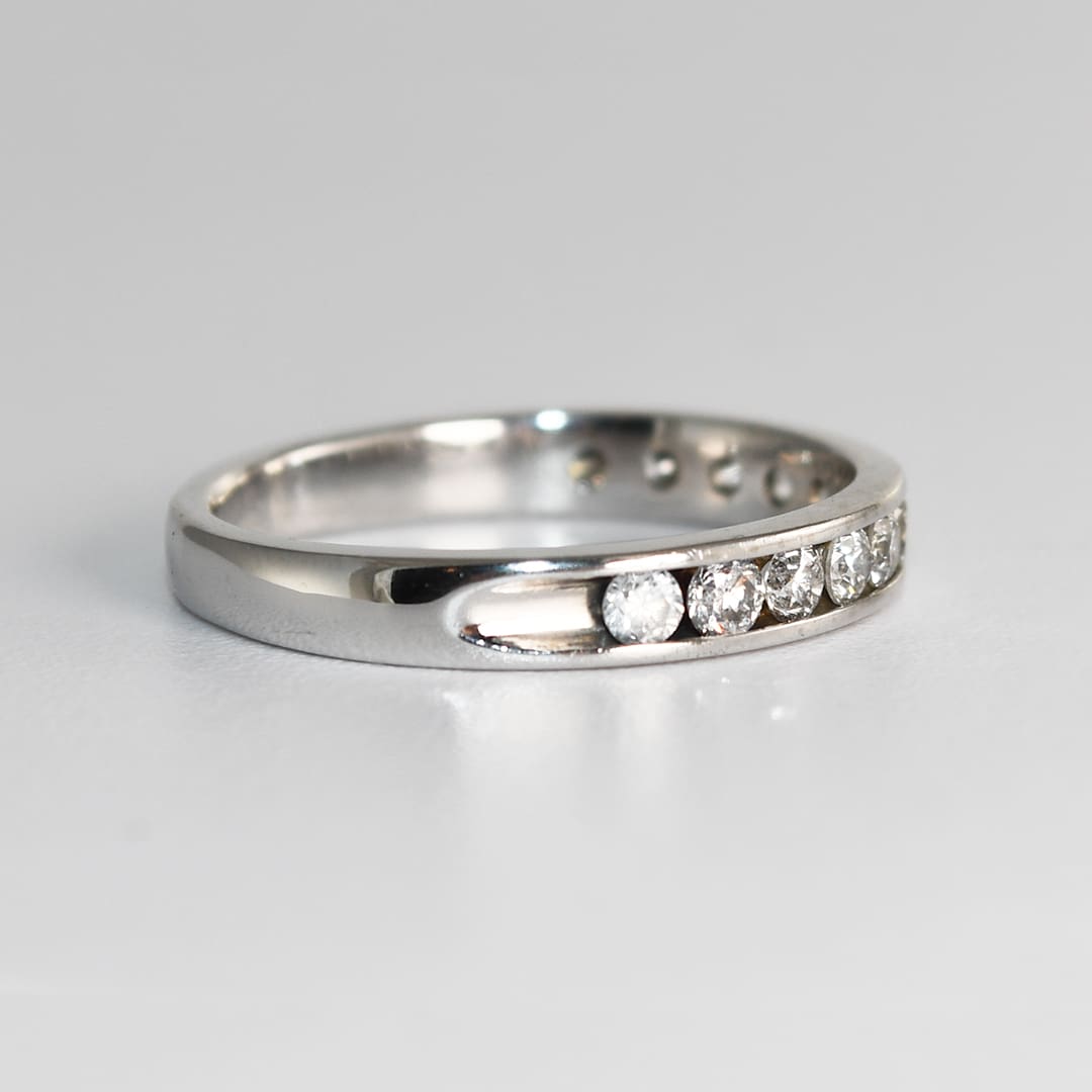 Platinum Diamond Wedding Band 0.33ct - Image 2