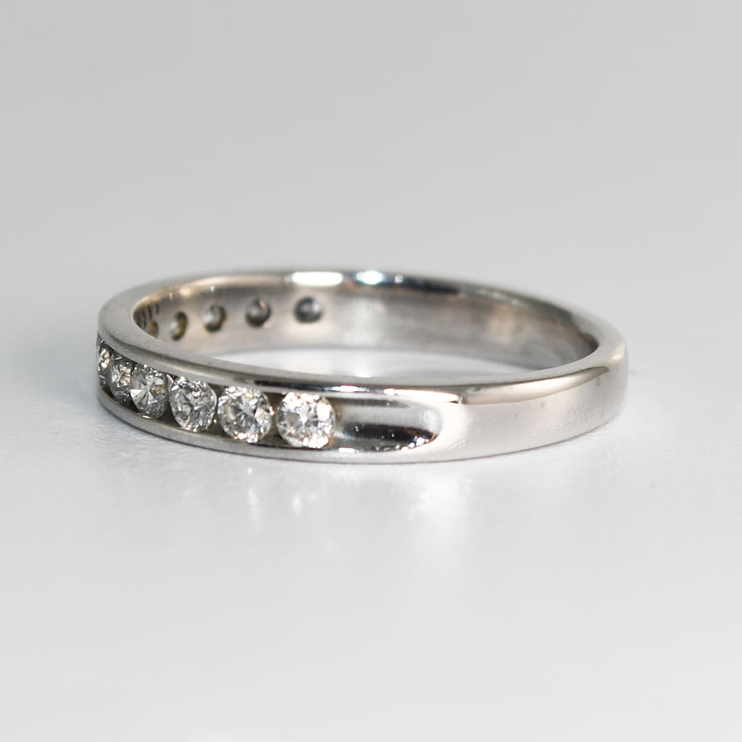 Platinum Diamond Wedding Band 0.33ct - Image 4