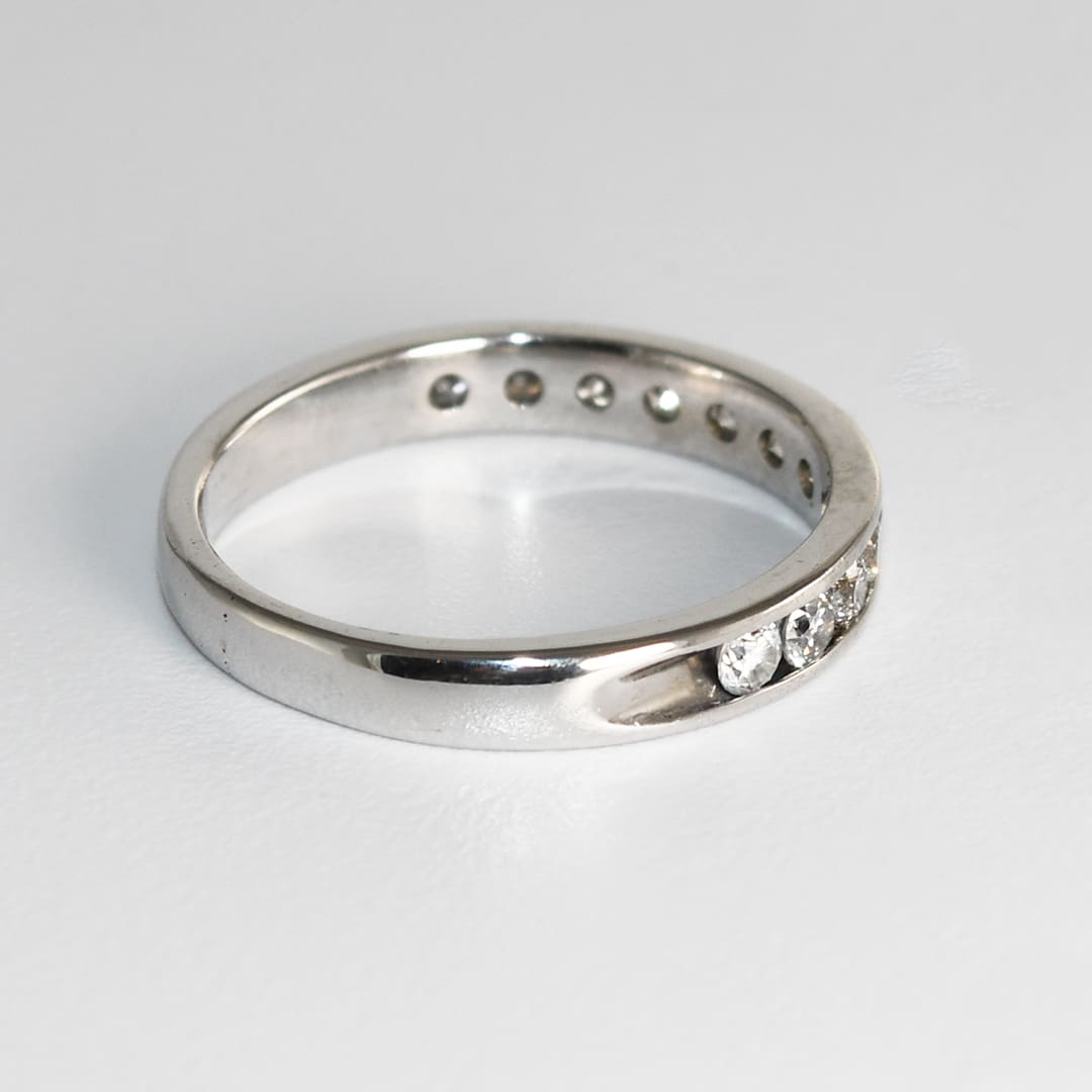 Platinum Diamond Wedding Band 0.33ct - Image 5