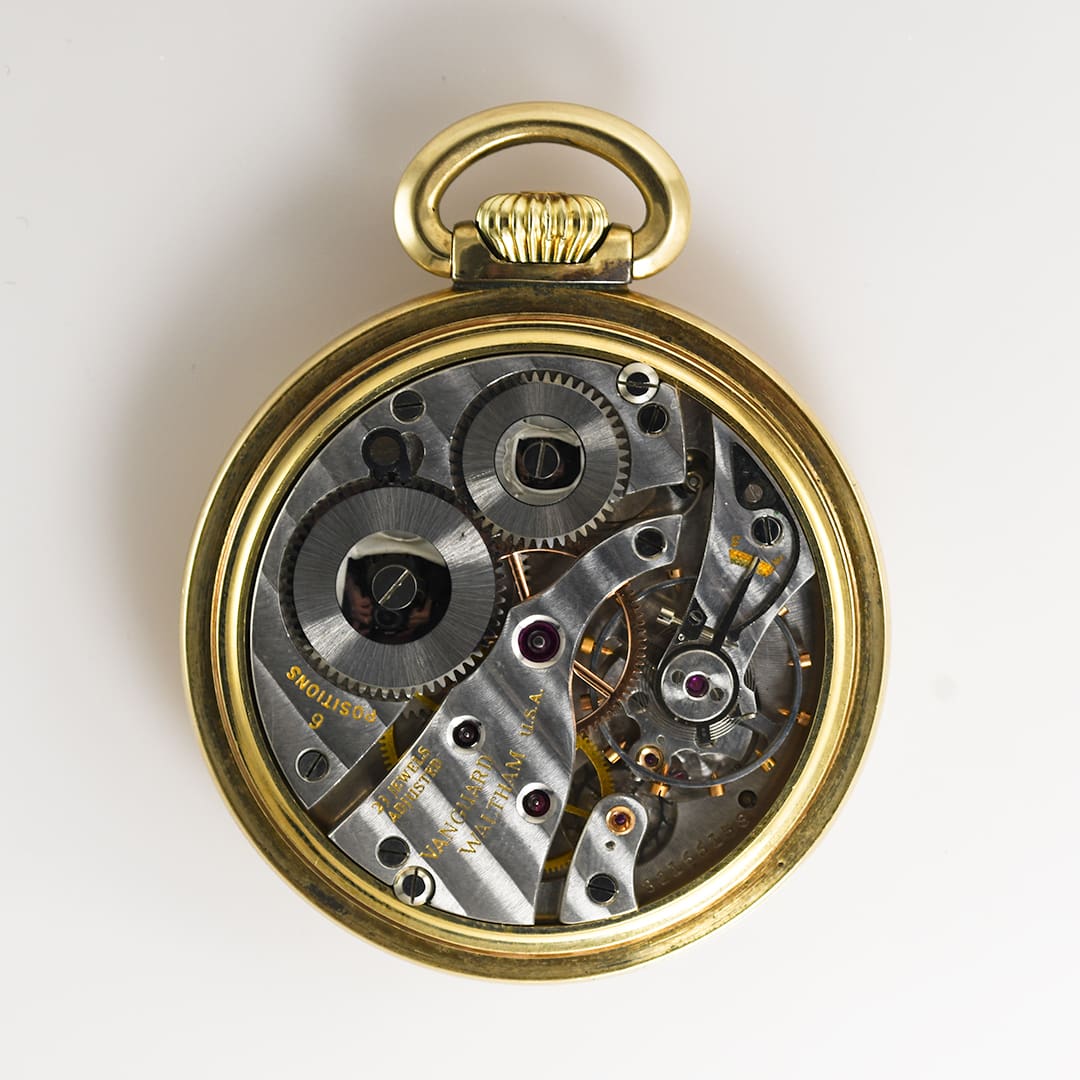 10K Gold-Filled Waltham Vanguard Pocket Watch - Tangible Investments