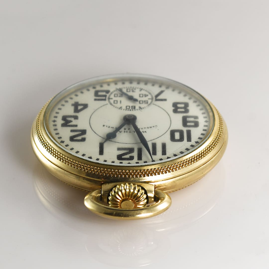 10K Gold-Filled Waltham Vanguard Pocket Watch - Tangible Investments