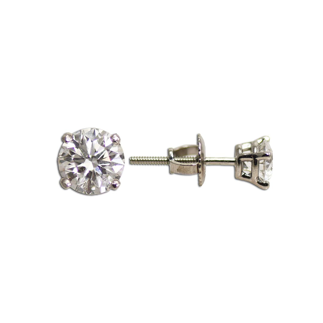 Tiffany & Co. Diamond Stud Earrings in Platinum
