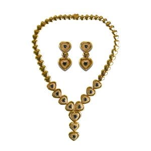 Blue Sapphire and Diamond Jewelry Set