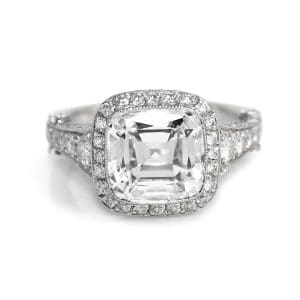 Tiffany & Co 3.18ct D/IF Cushion Cut Diamond Ring, 6.9gr