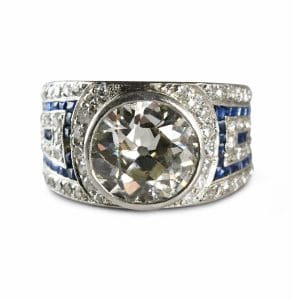 Platinum Art Deco Diamond Ring
