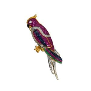 Parrot Brooch