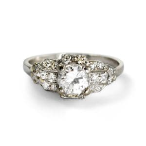 Platinum Vintage Diamond Ring