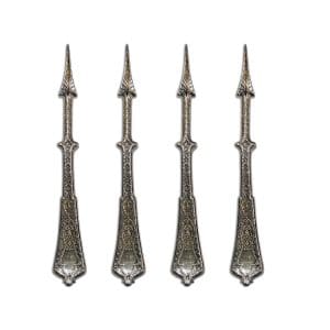 Set of (4) Tiffany & Co. Sterling Silver Solid Nut Picks Persian