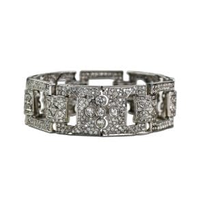 Art Deco Platinum Diamond Bracelet